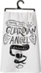 I Think My Guardian Angel Drinks Wine Tea Towel from your Sebring, Florida florist