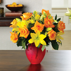 Citrus Roses & Lilies from your Sebring, Florida florist