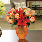 Fiery Roses & Lilies from your Sebring, Florida florist