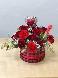 Box of Roses And Wine from your Sebring, Florida florist