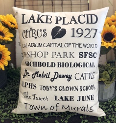 Lake Placid Pillow from your Sebring, Florida florist