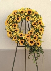 Sunflower Wreath from your Sebring, Florida florist