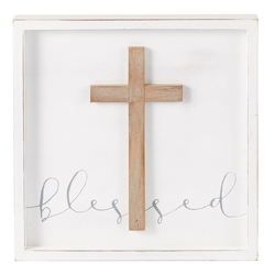Blessed Cross Plaque and Bud Vase from your Sebring, Florida florist