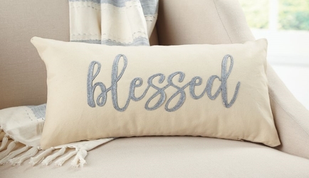 Mud Pie Blessed Pillow from your Sebring, Florida florist