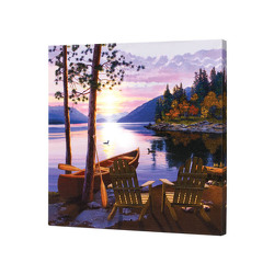 Canoe and Lake Canvas from your Sebring, Florida florist