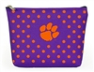 Clemson Tigers Polka Dot Pouch from your Sebring, Florida florist