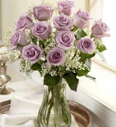 A Dozen Lavender Roses Arranged from your Sebring, Florida florist