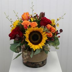 Sunflowers And More Cylinder from your Sebring, Florida florist