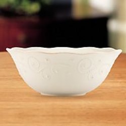 French Perle White Serving Bowl from your Sebring, Florida florist