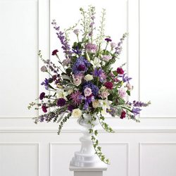 Pedestal Arrangement For The Altar from your Sebring, Florida florist