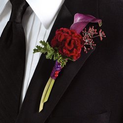 Miniature Calla LIly Boutonniere from your Sebring, Florida florist