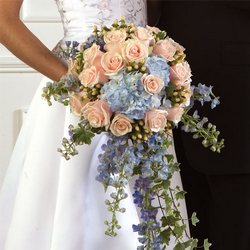 Pastel Cascade Bridal Bouquet from your Sebring, Florida florist