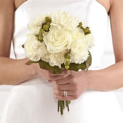 Cream Rose Clutch Bouquet from your Sebring, Florida florist