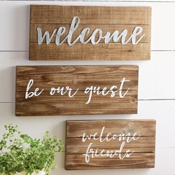 Welcome Friends Plaque from your Sebring, Florida florist