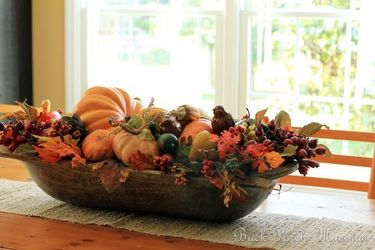 Pumpkin Dough Bowl Centerpiece from your Sebring, Florida florist