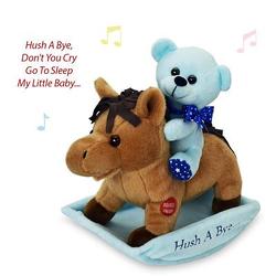 Blue Musical Rocking Horse from your Sebring, Florida florist