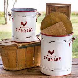 Rooster Storage Tins from your Sebring, Florida florist