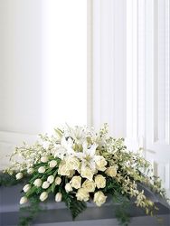 All White Casket Spray from your Sebring, Florida florist