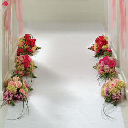 Blushing Beauty Aisle Flowers from your Sebring, Florida florist