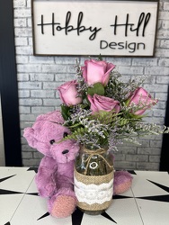 Teddy Bear and Roses from your Sebring, Florida florist