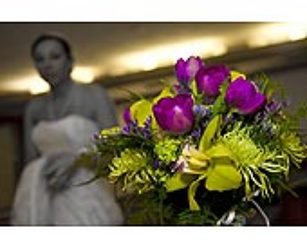 Tulips & Orchids Bride's Bouquet from your Sebring, Florida florist
