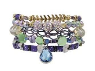 Erimish Stack Set of Bracelets Blossom from your Sebring, Florida florist