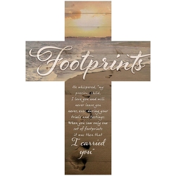 Footprints Wall Decor Cross from your Sebring, Florida florist