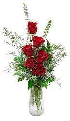 Six Red Roses Arranged from your Sebring, Florida florist
