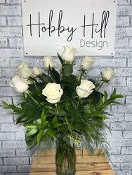 Dozen White Roses Arranged from your Sebring, Florida florist